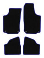 Dywaniki welurowe CARLUX-BLUE Opel Corsa C 2000-2006 czarne/niebieskie