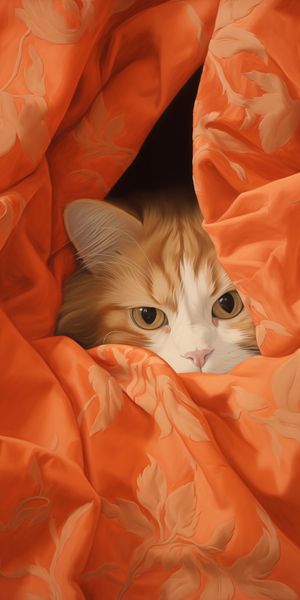 Plakat 50x100cm Ukryty Kot zdjęcie 1