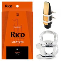 Ligatura Rico D'Addario do klarnetu Bb niklowana RCL1LN