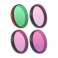 2 x Sunnylife Zestaw Filtrów CPL ND8 ND16 ND32 Do DJI Osmo Action 5 Pro / 4