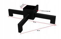 Stojak pod choinkę metalowy loft czarny