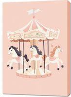 Obraz 70x100cm Wzory dla Dzieci, Dziewczynki Do Pokoju - Karuzela 2