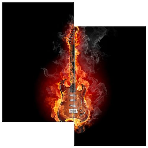 Obraz Tryptyk 60X60 Rock And Fire na Arena.pl