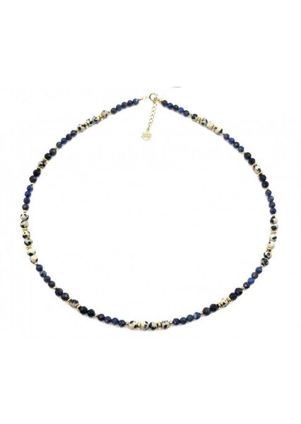 Naszyjnik Jaspis Lapis 925 zdjęcie 1