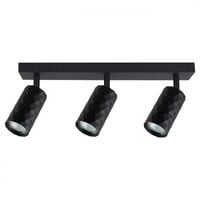 Kinkiet GU10 LED Glamour ruchomy x3 czarny