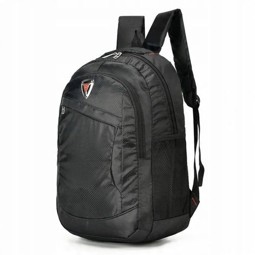 Plecak męski do pracy na laptopa szkolny młodzieżowy pojemny czarny solidny na Arena.pl