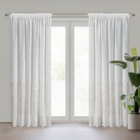 Firana MELIA 140x270 cm biała marmurkowy efekt nadruk taśma