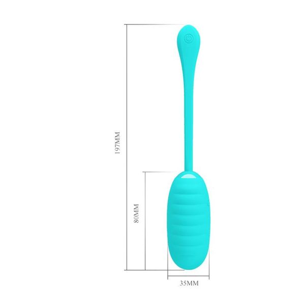 Pretty Love - Kirk Egg Blue 12 Function Vibrations zdjęcie 4