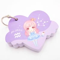 Mini notes notesik na breloku znak zodiaku WODNIK