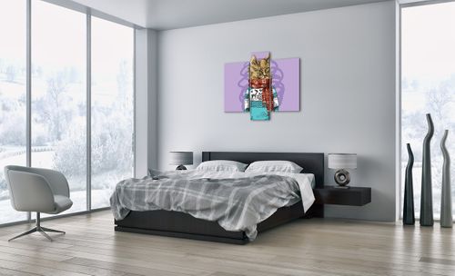 Obraz Na Płótnie - Kot Elegant - 95X80 Cm - Cb95X80-3201 na Arena.pl