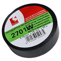 TAŚMA IZOLACJA PCV 2701W 19mm/25m CZARNA, KLEJ AKRYLOWY, SCAPA