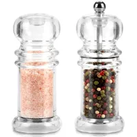Zestaw Młynek do Pieprzu Solniczka Przyprawnik Stołowy do Soli Mielenia