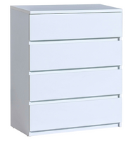 Nowoczesna Komoda 4 Szuflady Biała 80cm ARKTICA DL 2 kolory