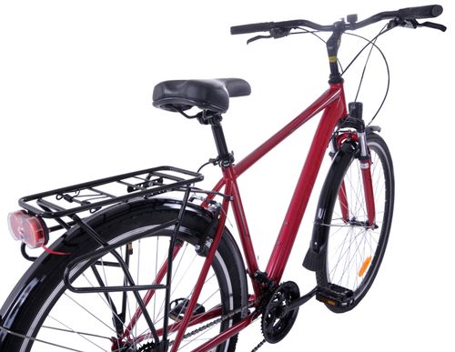 Rower trekkingowy Fuzlu Core męski stal AMT czerwony na Arena.pl