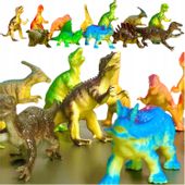 DINOZAUR 12 SZT FIGURKI DUŻY KOLOROWY ZESTAW DLA DZIECI DINOZAURY PREZENT