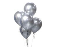 balony b&c platynowe srebrne 5szt 12" godan