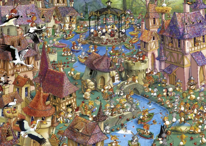 Puzzle 1000 elementów. Bunnytown, Ruyer zdjęcie 2