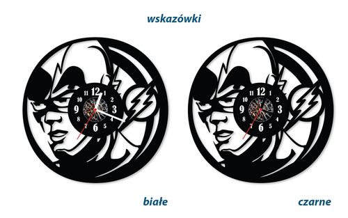 Zegar ścienny z płyty winylowej Flash 24.7 na Arena.pl