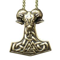NASZYJNIK MŁOT THORA Valknut Kompas Baran 126