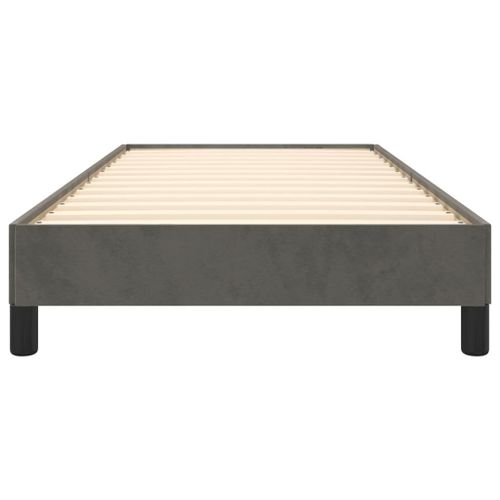 Emaga Rama łóżka, ciemnoszara, 90 x 200 cm, tapicerowana aksamitem na Arena.pl