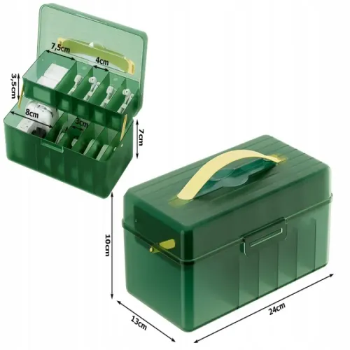 Organizer na kable i ładowarki elektronikę skrzynka wędkarska na Arena.pl