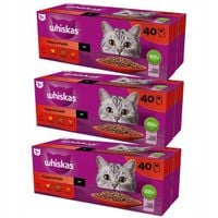 WHISKAS MOKRA KARMA DLA KOTA MIX SMAKÓW W SOSIE  120X85G