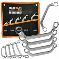 Klucze oczkowe Wygięte TYP C 10-19 Do alternatora Rozrusznika CRV BLACK