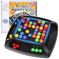 Gra Logiczna Planszowa Rodzinna Kolorowe Kulki Łączenie Kolorów