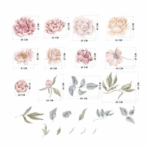 Naklejki Piwonie i Róże DK440 na Arena.pl