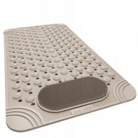 Mata ANTYPOŚLIZGOWA do łazienki wanny pod prysznic - strefa masażu Beżowa