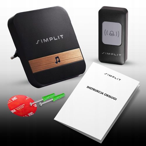 DZWONEK BEZPRZEWODOWY BEZBATERYJNY DO DRZWI FURTKI WODOODPORNY IP44 na Arena.pl