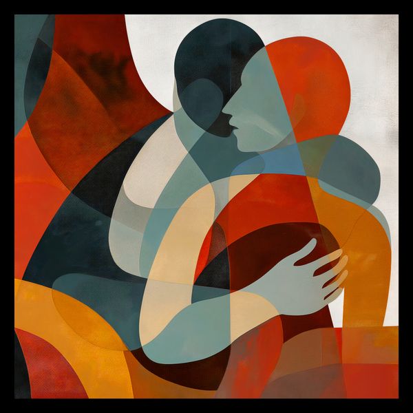 Plakat 40x40cm Objęcia zdjęcie 2