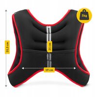 KAMIZELKA OBCIĄŻENIOWA TRENINGOWA REGULOWANA DO PODCIĄGANIA ĆWICZEŃ 5KG