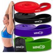 ZESTAW 4 GUM OPOROWYCH do ćwiczeń podciągania taśmy oporowe fitness 6-36kg