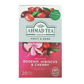 Herbata dzika róża i wiśnia Rosehip, Hibiscus & Cherry Ahmad Tea 20t