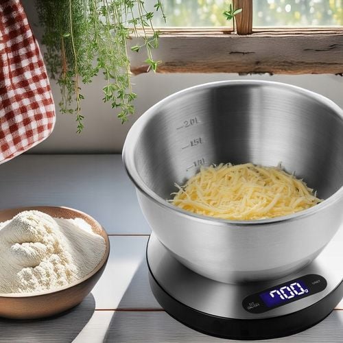 WAGA KUCHENNA ELEKTRONICZNA PRECYZYJNA Z MISĄ SREBRNA LCD 1G / 5KG na Arena.pl