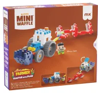 Marioinex klocki WAFFLE mini FARMER - Traktor z pługiem, 50 elementów