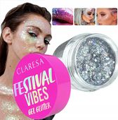 CLARESA FESTIVAL VIBE BROKAT W ŻELU DO TWARZY CIAŁA WŁOSÓW 03 I DON'T CARE