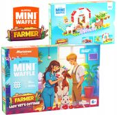 Marioinex klocki WAFFLE mini FARMER - Domek Pani weterynarz, 100 elementów
