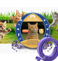 2x OBROŻA NA KLESZCZE I PCHŁY DLA KOTA ANTYKLESZCZOWA 8 MIESIĘCY OCHRONY