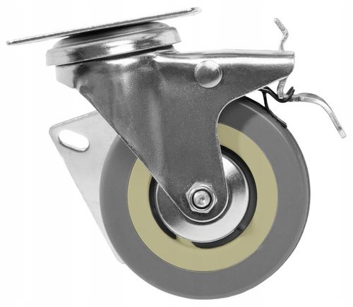 KÓŁKA MEBLOWE OBROTOWE GUMOWE CICHE KOŁA ŁOŻYSKOWANE ZESTAW 4 KÓŁEK na Arena.pl