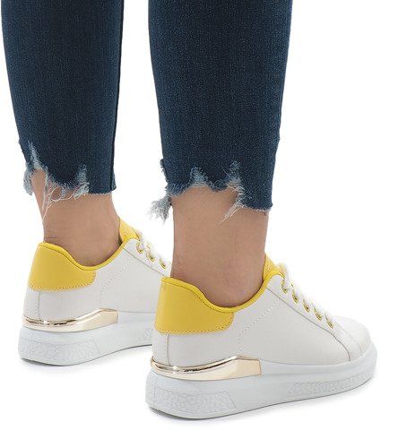 Białe trampki na platformie 353 40 na Arena.pl