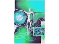 OBRAZ ABSTRAKCYJNY TANIEC ZIELENI