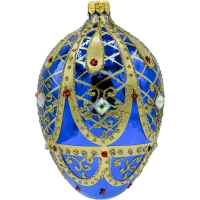 Ekskluzywne jajo Faberge: niebieskie