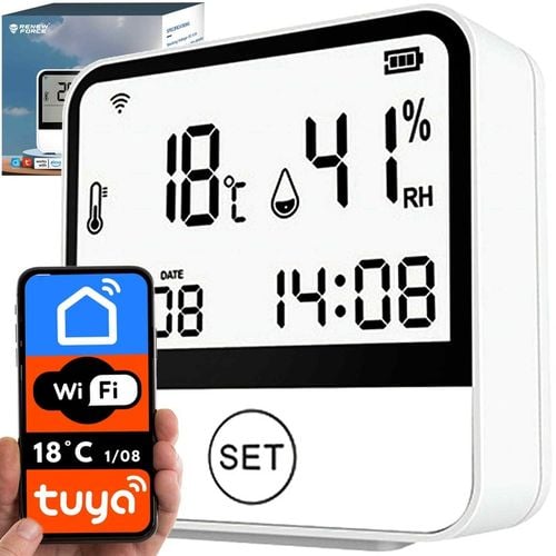 Stacja pogodowa WiFi Termometr Higrometr ZDALNY DOSTĘP Zegar Aplikacja na Arena.pl
