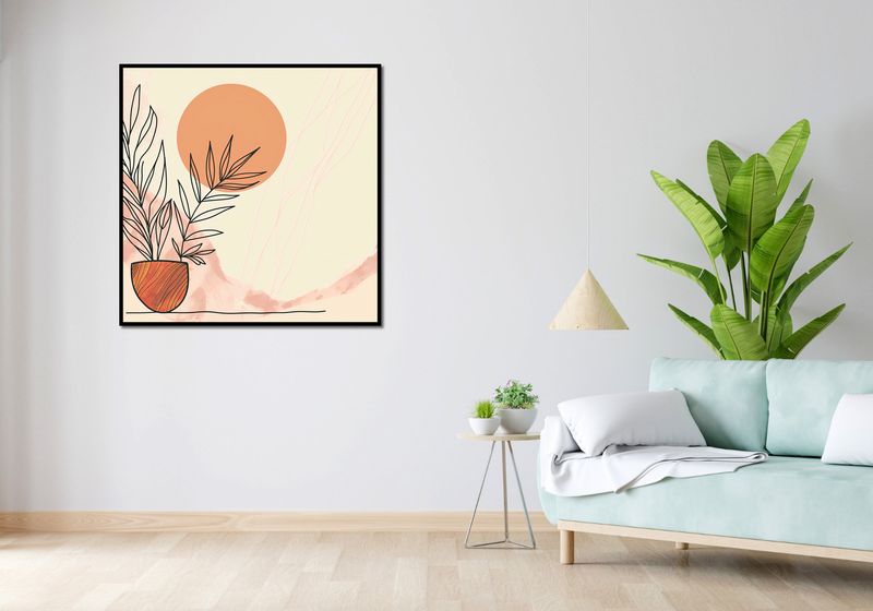 Plakat 100x100cm Widok nad Pustynią zdjęcie 4