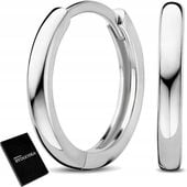 Srebrne kolczyki kółka kolczyki koła rodowane angielskie srebro próba