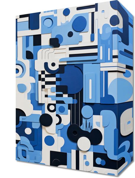 Obraz 20x30cm Niebieski Labirynt zdjęcie 1