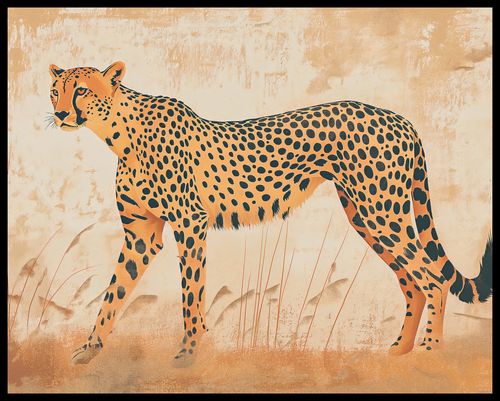 Plakat 76x60,5cm Gepard w Ruchu na Arena.pl