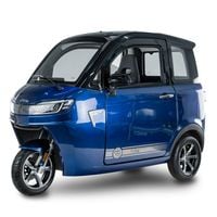 Skuter elektryczny zabudowany z dachem BILI BIKE ECOMO 3 niebieski